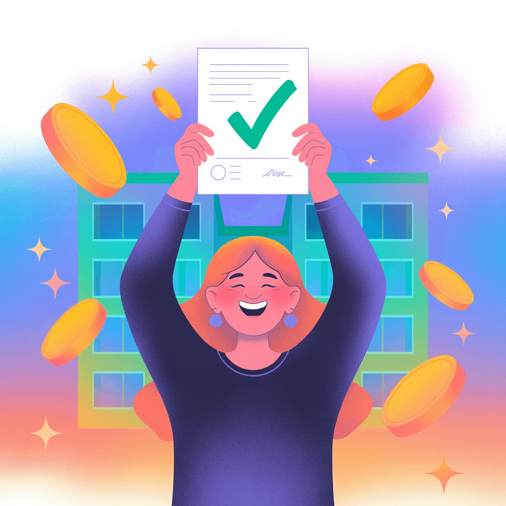 משפחה מקבלת הנחה בארנונה